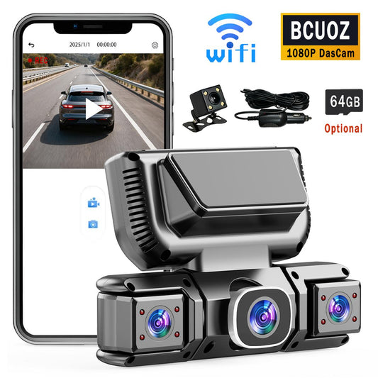 360° 4-Channel Dash Cam with GPS & WiFi