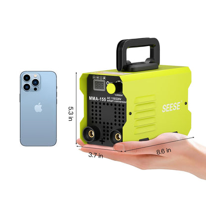 155A Mini Portable Stick Welder – 110/220V Smart Voltage, Digital LED Display, MMA Arc Welding Machine