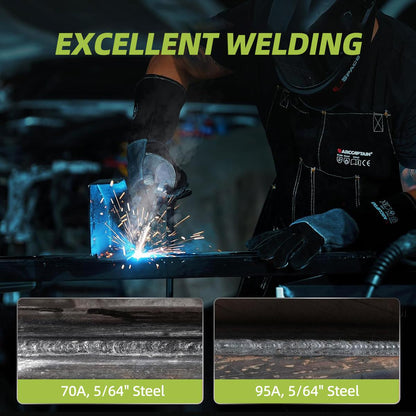 155A Mini Portable Stick Welder – 110/220V Smart Voltage, Digital LED Display, MMA Arc Welding Machine