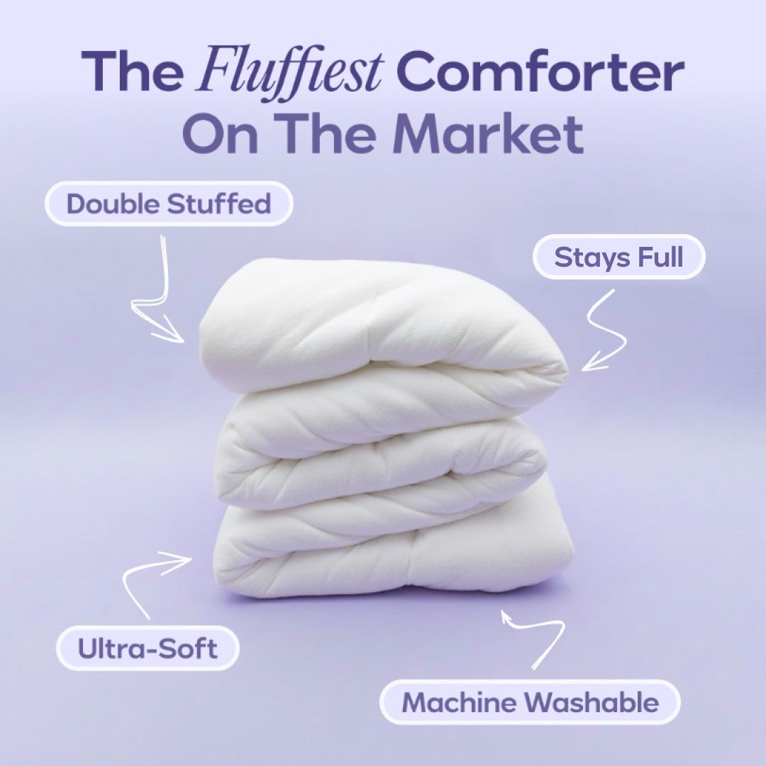 Mellow Sleep MarshMellow Comforter – Ultra-Soft Double-Stuffed