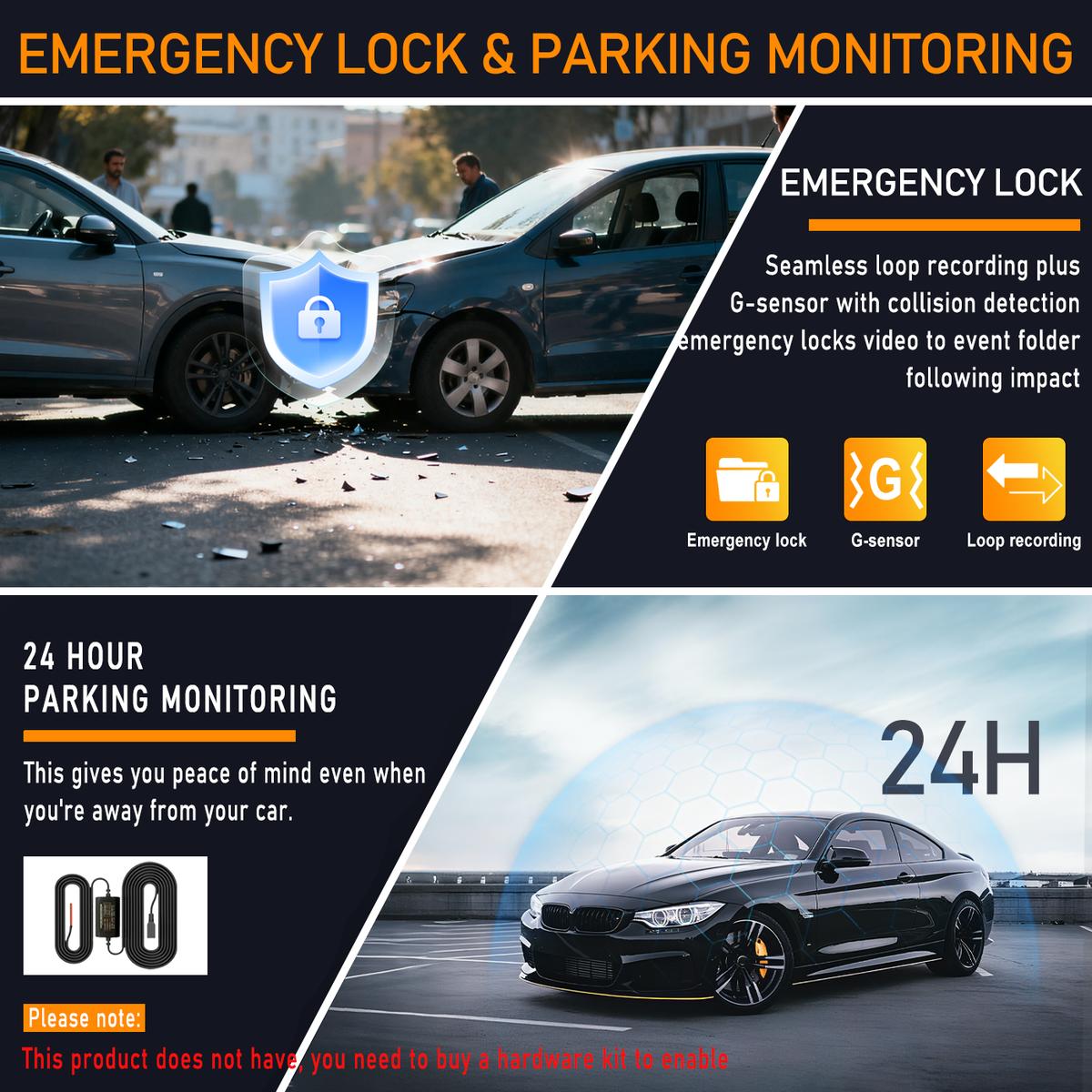 360° 4-Channel Dash Cam with GPS & WiFi