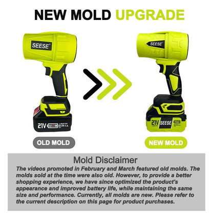 High Power Cordless Turbo Blower – Handheld Air Duster for Car, Leaves & Snow