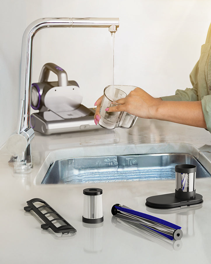 Mattress Vacuum Cleaner 16KPa with UV-C & Heat, HEPA Bed Vacuum (1000W)