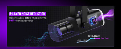 XLR/USB Dynamic Gaming Microphone with RGB