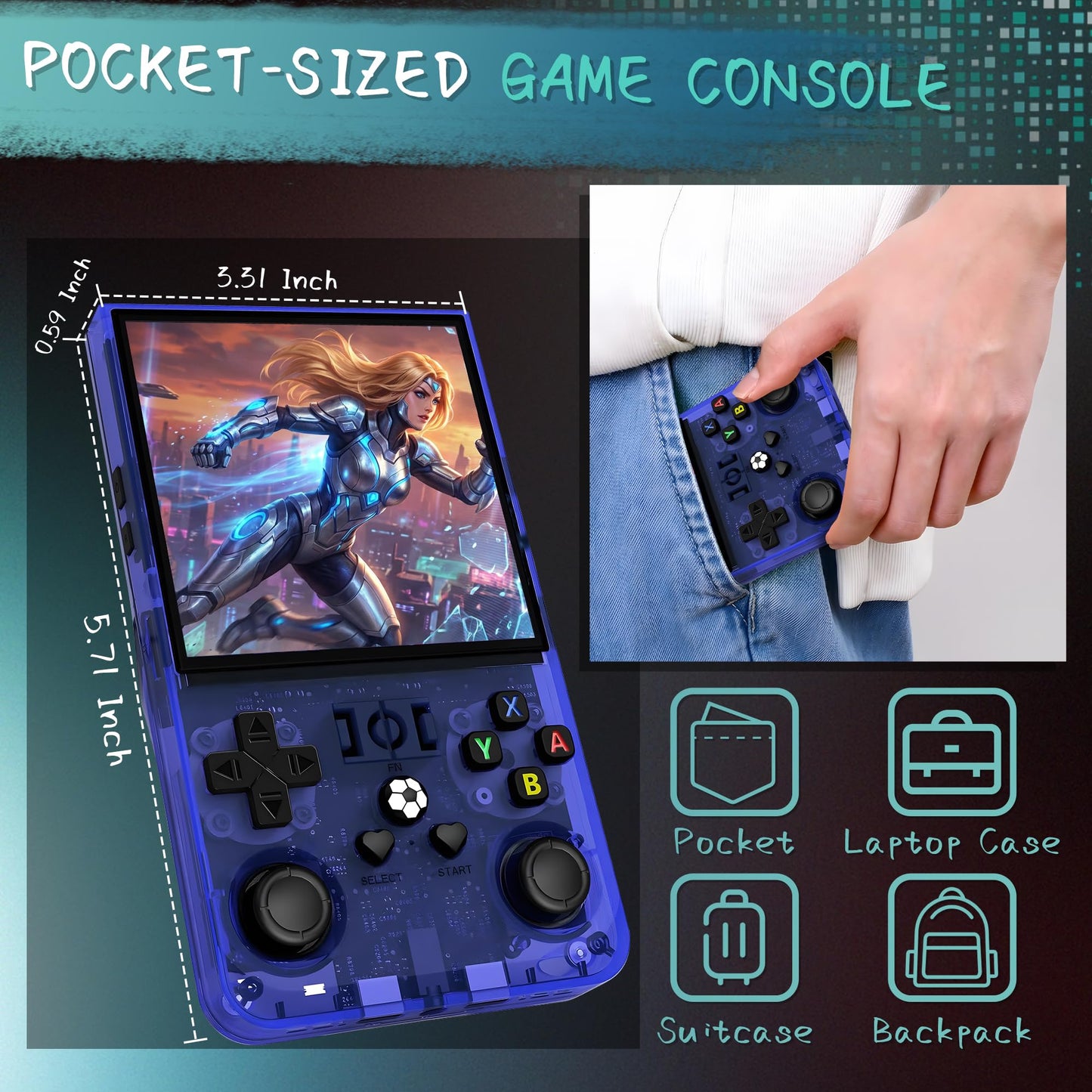 Retro Handheld Game Console with 40,000+ Games