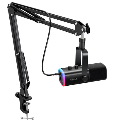 XLR/USB Dynamic Gaming Microphone with RGB