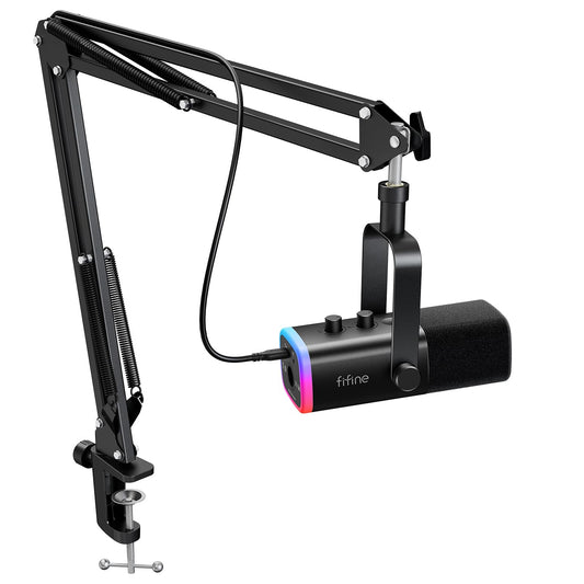 XLR/USB Dynamic Gaming Microphone with RGB